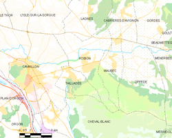 Map commune FR insee code 84099